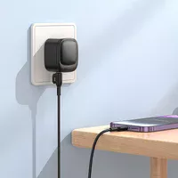 СЗУ Borofone BAS22A Fortune PD20W+QC3.0 (1C1A) + Type-C to Lightning Black