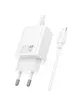 СЗУ Hoco N60 Gentle PD20W (1USB-C) + кабель Type-C to Lightning White