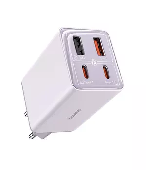 СЗУ Baseus GaN6 Pro OS 2C+2U 65W + Type-C to Type-C 100W (1m) (P10162701) Star Purple