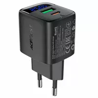 СЗУ Acefast A114 PD25W GaN (1USB-A/1C) Black