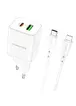 СЗУ Borofone BN7 PD20W+QC3.0 (1USB-A/1C) + Type-C to Lightning White