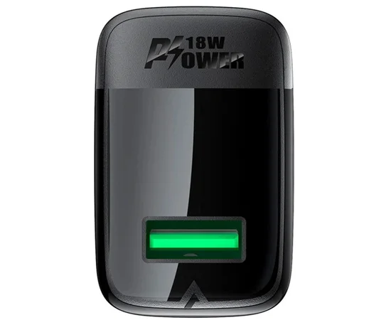 СЗУ Acefast A90 QC3.0 18W (1USB-A) Black
