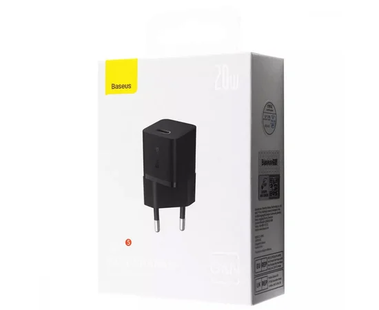 СЗУ Baseus GaN5 Fast Charger (mini) 1C 20W (CCGN05010) Black