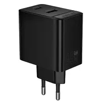 СЗУ Borofone BAS16A Erudite PD45W+QC3.0 (1USB-A/1C) Black