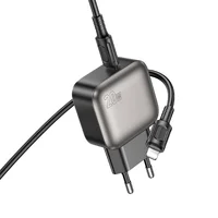 СЗУ Borofone BAS53A Absolute PD20W (1USB-C) + кабель Type-C to Lightning Black