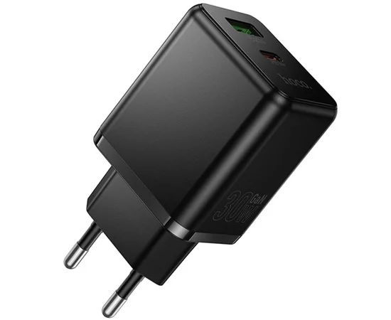 СЗУ Hoco C157A Smart PD30W+QC3.0 (1USB-A/1C) Black