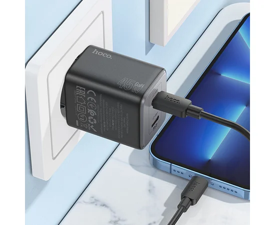 СЗУ Hoco N42 Elogiado 2C PD45W Black