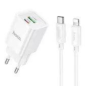 СЗУ Hoco C149A Charm PD30W+QC3.0 + Type-C to Lightning White