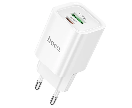 СЗУ Hoco C149A Charm PD30W+QC3.0 (1USB-A/1C) White