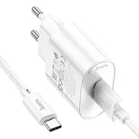 СЗУ Hoco C109A Fighter 10.5W (1USB-A) + кабель USB для Type-C White