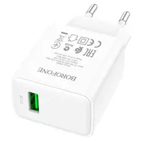 СЗУ Borofone BA66A QC3.0 (1USB-A) White