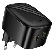 СЗУ Hoco CS101A Folding PD20W+QC3.0 (1USB-A/1C) Black