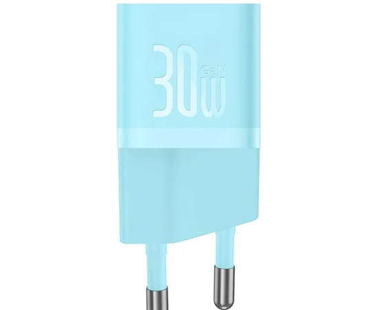 СЗУ Baseus GaN5 Fast Charger (mini) 30W (1USB-C) + кабель Type-C to Type-C (P10110902) Galaxy Blue