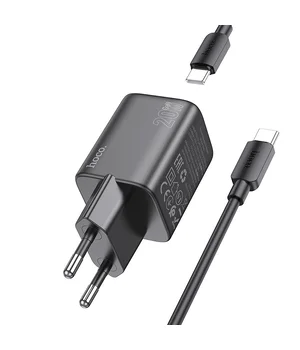 СЗУ Hoco N40 Mighty 1C PD20W + Type to Type-C Black