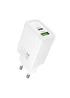 СЗУ Hoco N61 Gentle PD20W+QC3.0 (1USB-A/1C) White