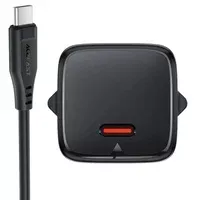 СЗУ Acefast A118 PD30W GaN (1USB-C) + кабель Type-C to Lightning Black