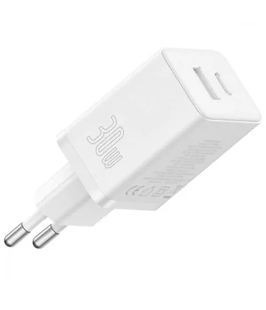 СЗУ Baseus Cube Pro Fast Charger PD30W (1USB-A/1C) (P10111404) Moon White