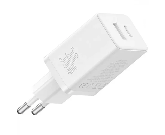 СЗУ Baseus Cube Pro Fast Charger PD30W (1USB-A/1C) (P10111404) Moon White
