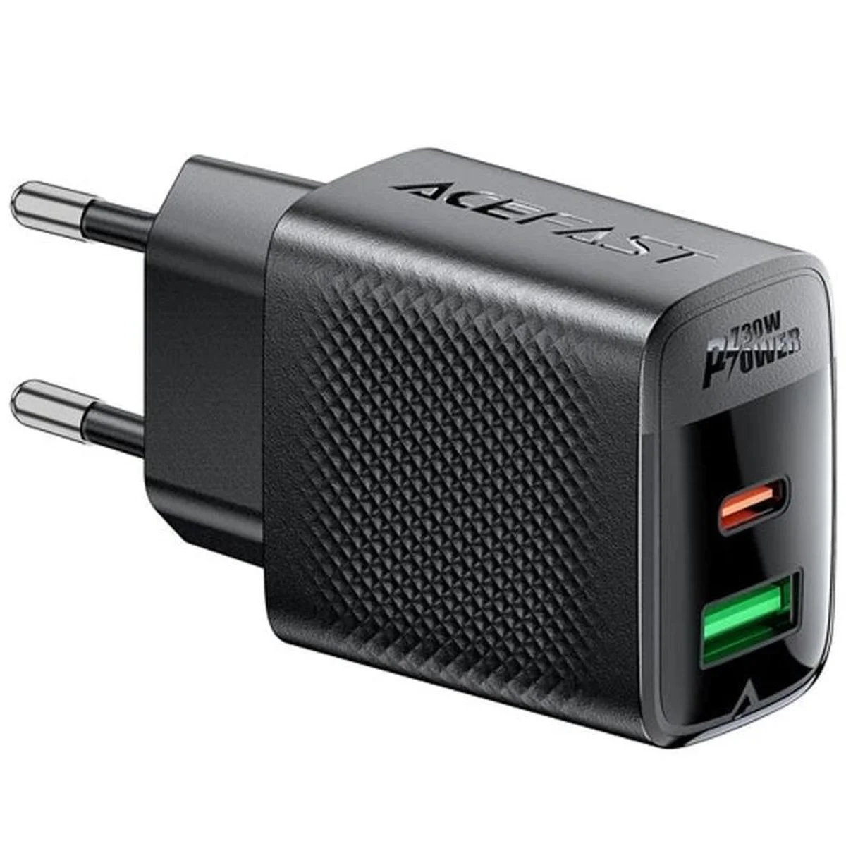 СЗУ Acefast A98 PD30W+QC3.0 GaN (1USB-A/1C) Black