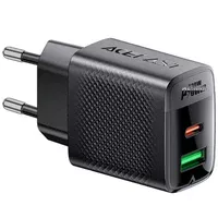 СЗУ Acefast A98 PD30W+QC3.0 GaN (1USB-A/1C) Black