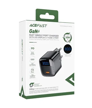 СЗУ Acefast A113 PD20W GaN (1USB-C) Black