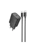 СЗУ Hoco N60 Gentle PD20W (1USB-C) + кабель Type-C to Type-C Black