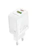 СЗУ Borofone BN27 Fuente PD20W+QC3.0 (1USB-A/1C) White