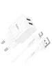 СЗУ Hoco N25 Maker (2USB-A) + USB to MicroUSB White