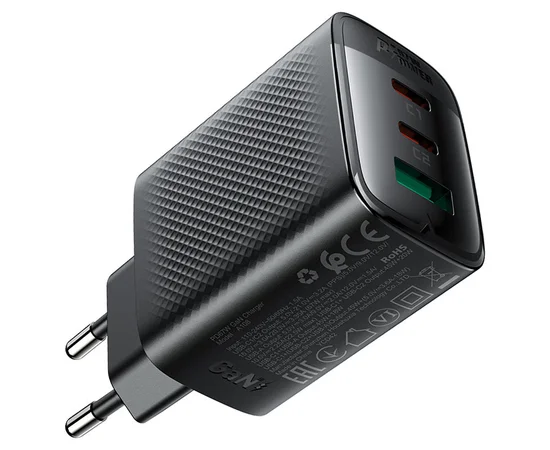 СЗУ Acefast A108 GaN PD67W (1USB-A/2C) Black