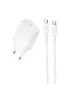 СЗУ Borofone BAS73A Source PD20W (1USB-C) + кабель Type-C to Type-C White
