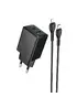 СЗУ Hoco N71 Nuevo PD30W+QC3.0 (1USB-A/1C) + кабель Type-C to Lightning Black