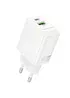 СЗУ Borofone BN27 Fuente PD20W+QC3.0 (1USB-A/1C) White