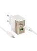 СЗУ Hoco CS73A Star Speed PD30W+QC3.0 (1USB-A/1C) + кабель Type-C to Lightning White
