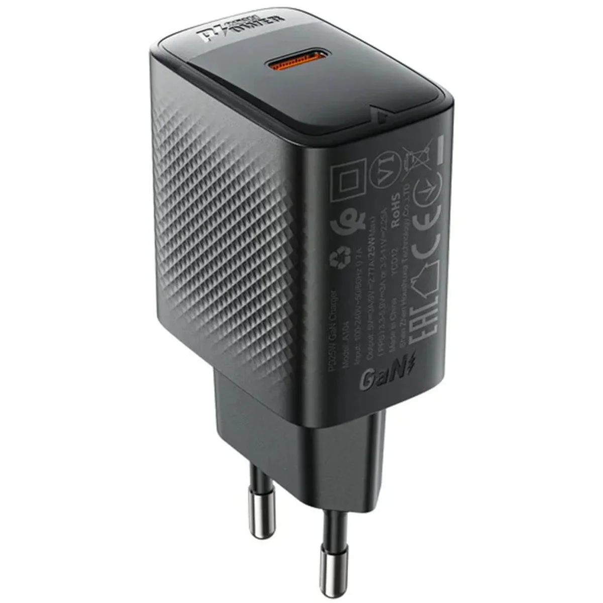 СЗУ Acefast A104 GaN PD25W (1USB-C) Black