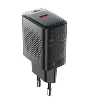 СЗУ Acefast A104 GaN PD25W (1USB-C) Black