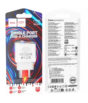 СЗУ Hoco C109A Fighter 10.5W (1USB-A) White