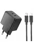 СЗУ Hoco CS16A Wish PD20W (1USB-C/1L) + кабель Type-C to Lightning Black