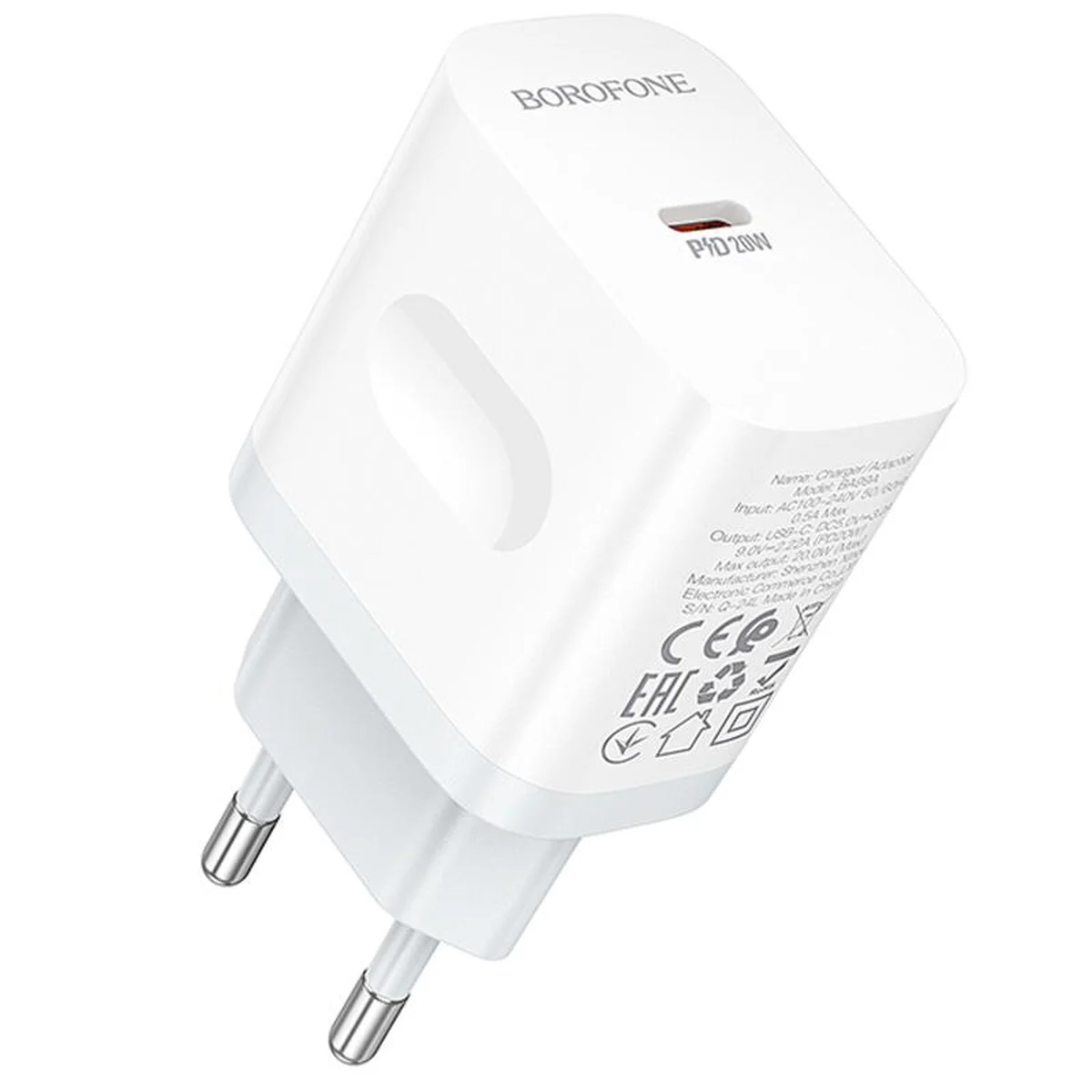 СЗУ Borofone BA99A Breeze PD20W (1USB-C) White