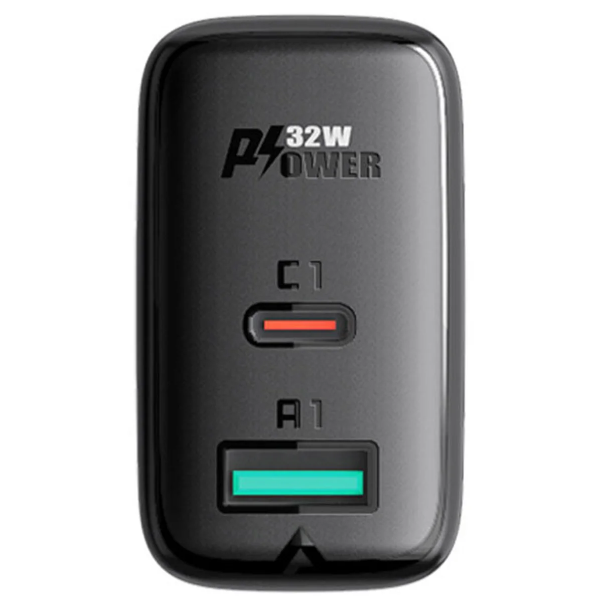 СЗУ Acefast A5 PD32W GaN (USB-C+USB-A) Black