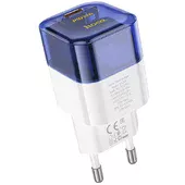 СЗУ Hoco C125A Transparent 1C PD20W Transparent blue
