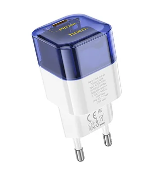 СЗУ Hoco C125A Transparent 1C PD20W Transparent blue