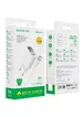 СЗУ Borofone BA58A with digital display 2.4A (2USB-A) + кабель USB для Type-C White