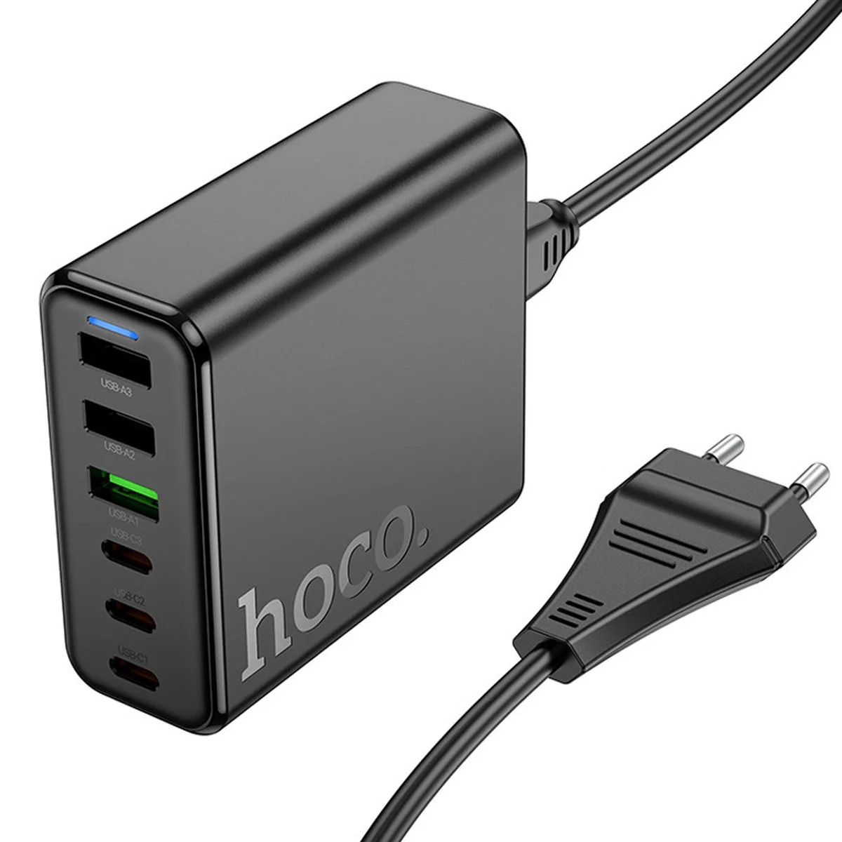 СЗУ Hoco C133A Earl 6-port PD75W (3C3A) Black