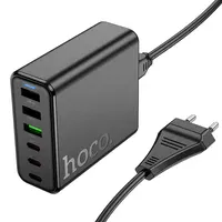 СЗУ Hoco C133A Earl 6-port PD75W (3C3A) Black