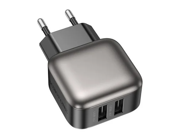 СЗУ Borofone BAS51A Absolute (2USB-A) + Type-C Black