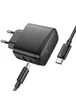 СЗУ Hoco CS63A Bright PD65W (1USB-A/1C) + кабель Type-C to Type-C Black