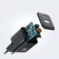 СЗУ Usams US-CC189 PD30W + QC3.0 A+C X-ron Series Black