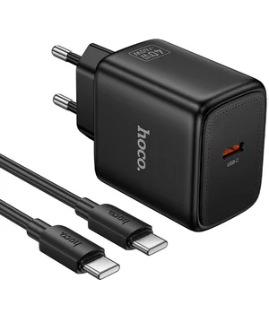 СЗУ Hoco N83 Profit PD40W (1USB-C) + кабель Type-C to Type-C Black