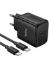СЗУ Hoco N83 Profit PD40W (1USB-C) + кабель Type-C to Type-C Black