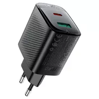 СЗУ Acefast A106 GaN PD45W (1USB-A/1C) Black